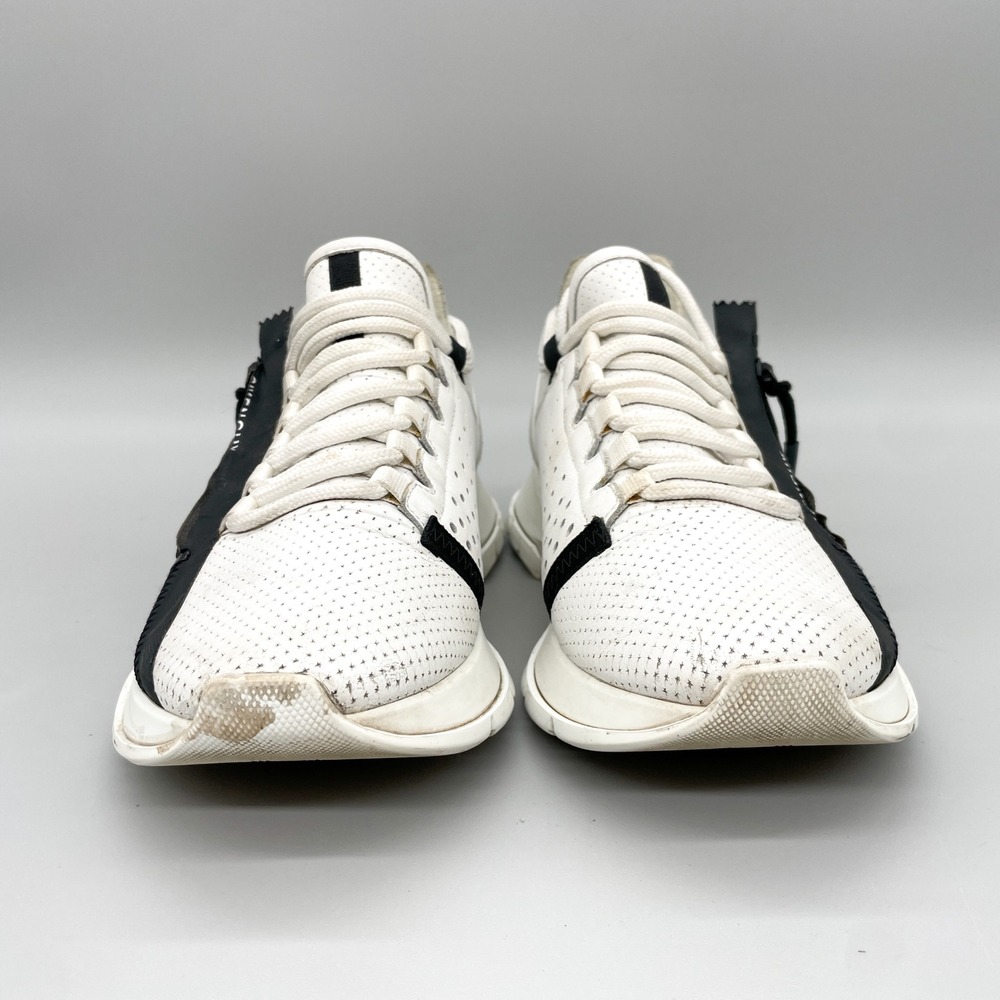 Givenchy Spectre Runner White Perforated Leather Zip Low Top Sneakers Womens 37 - Picture 4 of 15